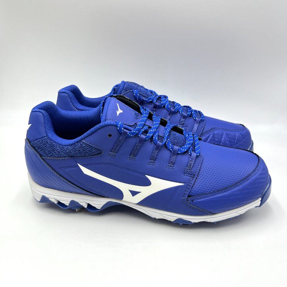 Mizuno Womens 9-Spike‎ Swift Softball Cleats Royal Blue White Model 320588.5200